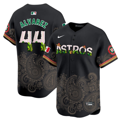 Astros Paisley Mexico Vapor Premier Limited Jersey V4 - Printed