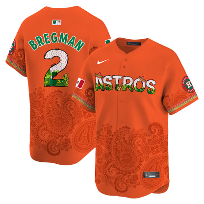 Astros Paisley Mexico Vapor Premier Limited Jersey V4 - Printed