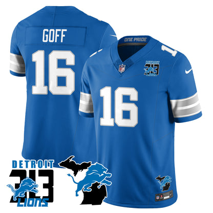 Lions 313 King Of The North Jersey - All Stitched