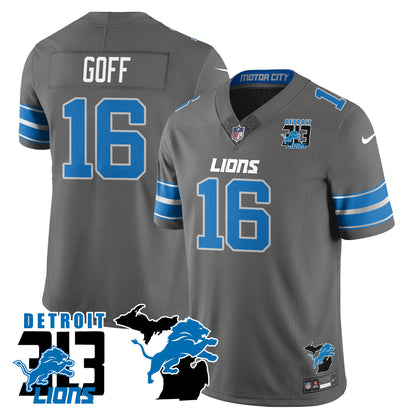 Lions 313 King Of The North Jersey - All Stitched