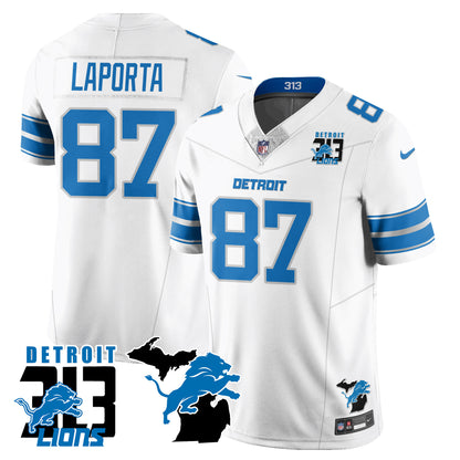 Lions 313 King Of The North Jersey - All Stitched