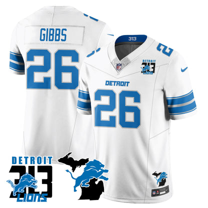 Lions 313 King Of The North Jersey - All Stitched