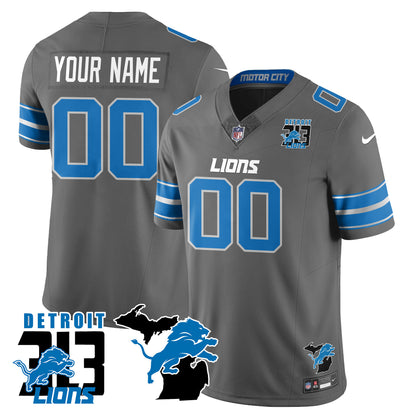 Custom Lions 313 King Of The North Jersey - All Stitched