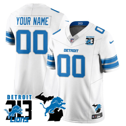 Custom Lions 313 King Of The North Jersey - All Stitched