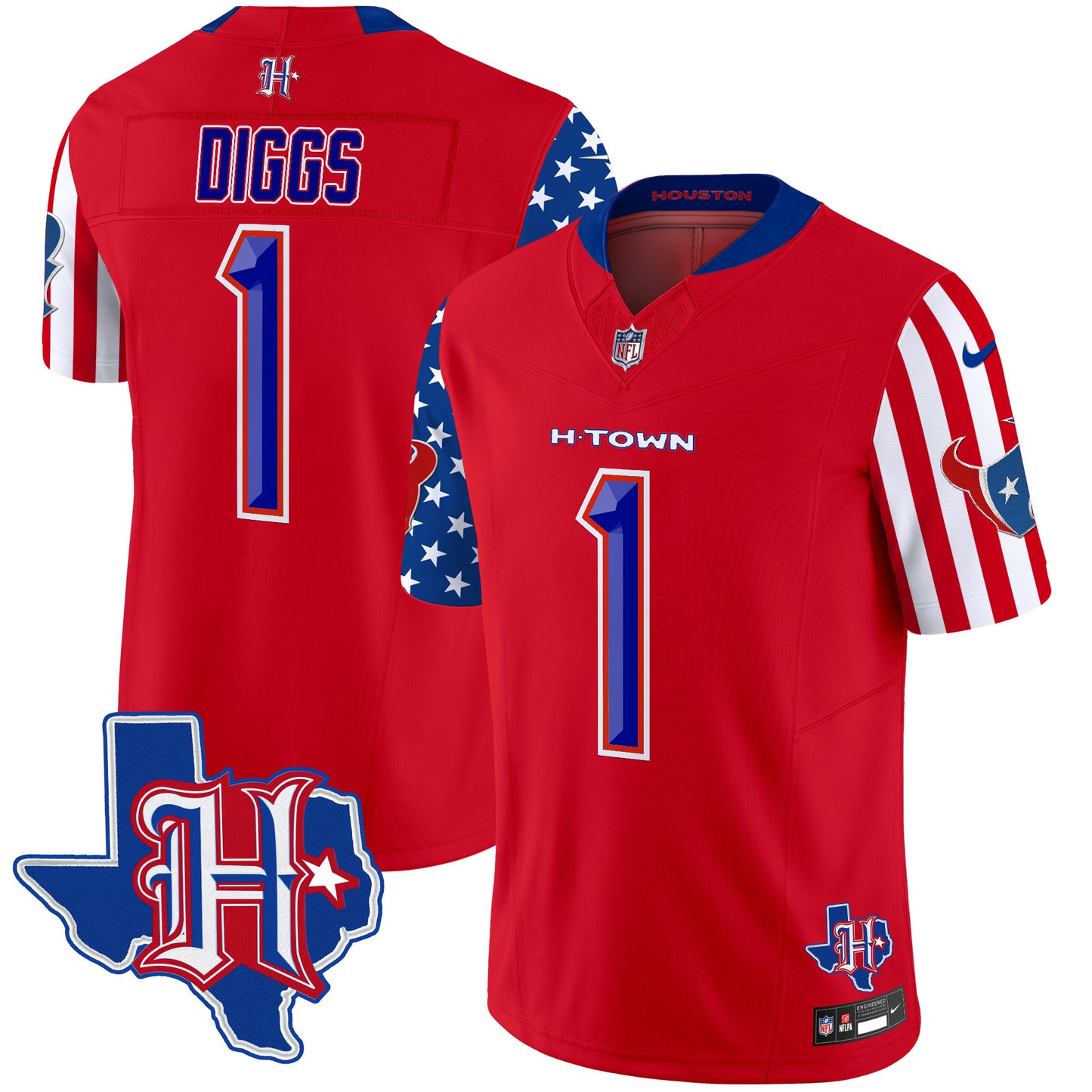 Houston Texans American Style Vapor Limited Jersey - All Stitched