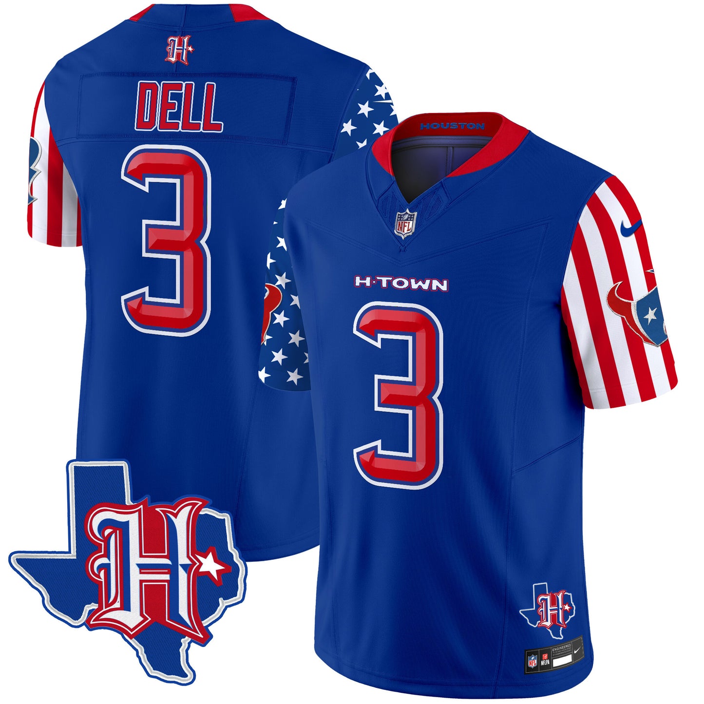 Houston Texans American Style Vapor Limited Jersey - All Stitched