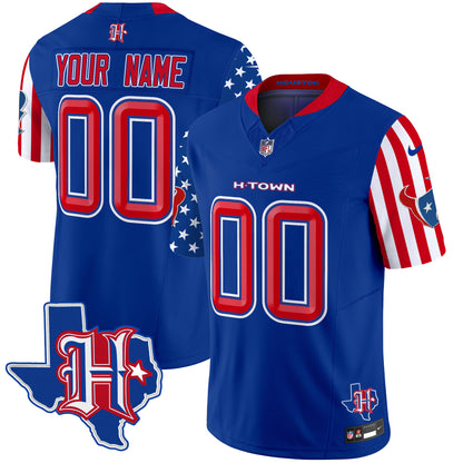 Houston Texans American Style Vapor Limited Custom Jersey - All Stitched