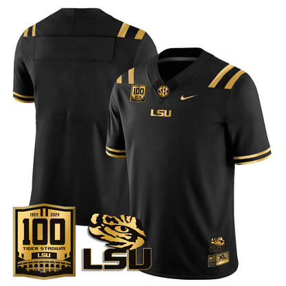 Men's LSU Football 2024 Vapor Jersey - 100th Tigers Stadium - All Stitched