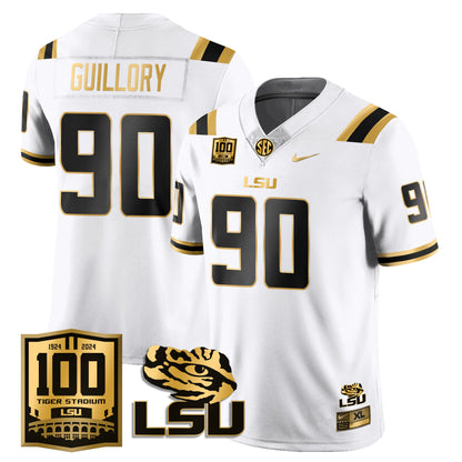 Men's LSU Football 2024 Vapor Jersey - 100th Tigers Stadium - All Stitched