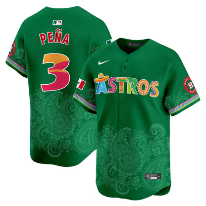 Astros Paisley Mexico Vapor Premier Limited Jersey V5- Printed