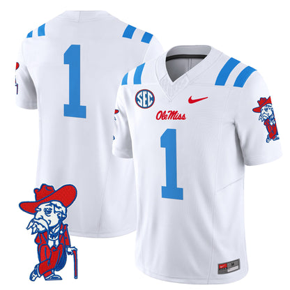 Ole Miss Rebels 2024 Vapor Limited Jersey V2 - All Stitched