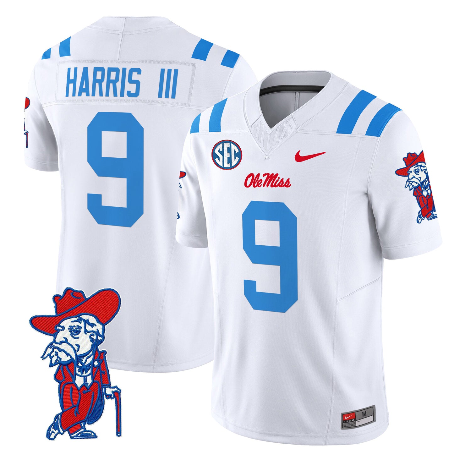 Ole Miss Rebels 2024 Vapor Limited Jersey V2 - All Stitched