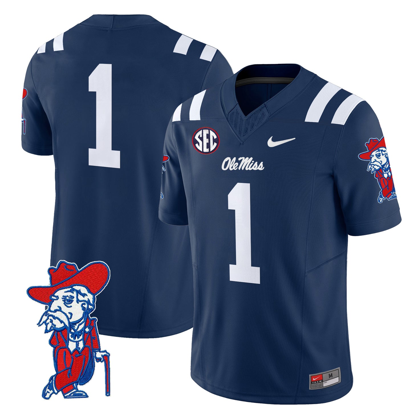 Ole Miss Rebels 2024 Vapor Limited Jersey V2 - All Stitched