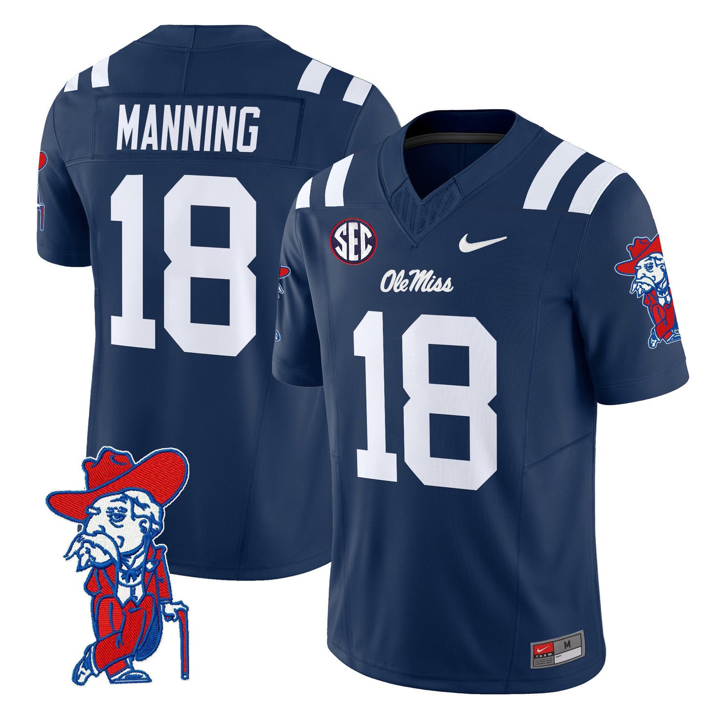 Ole Miss Rebels 2024 Vapor Limited Jersey V2 - All Stitched