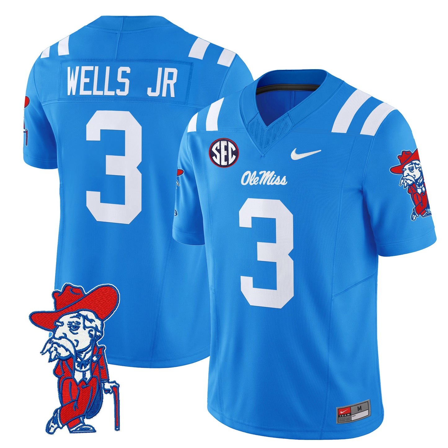 Ole Miss Rebels 2024 Vapor Limited Jersey V2 - All Stitched