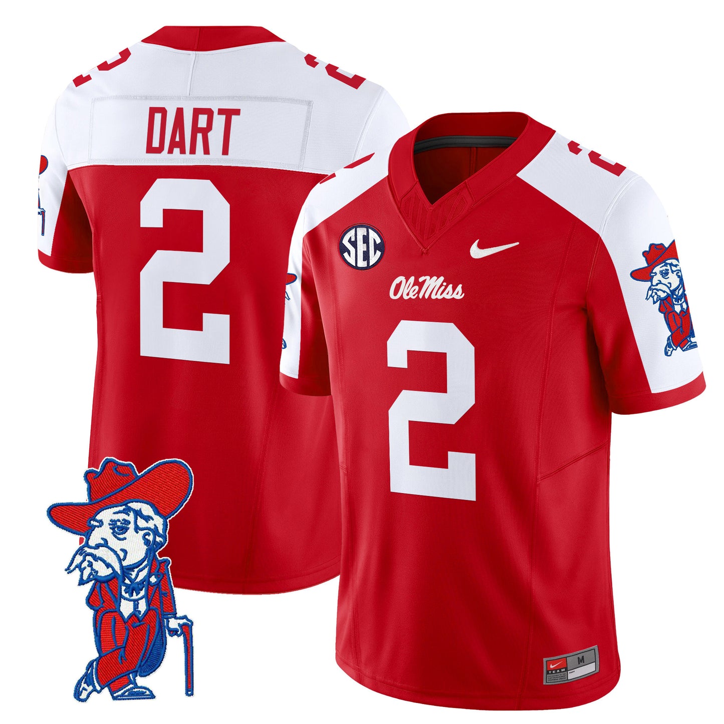 Ole Miss Rebels 2024 Vapor Limited Jersey V2 - All Stitched