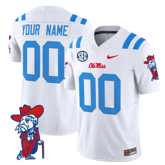 Ole Miss Rebels 2024 Vapor Limited Custom Jersey V2 - All Stitched