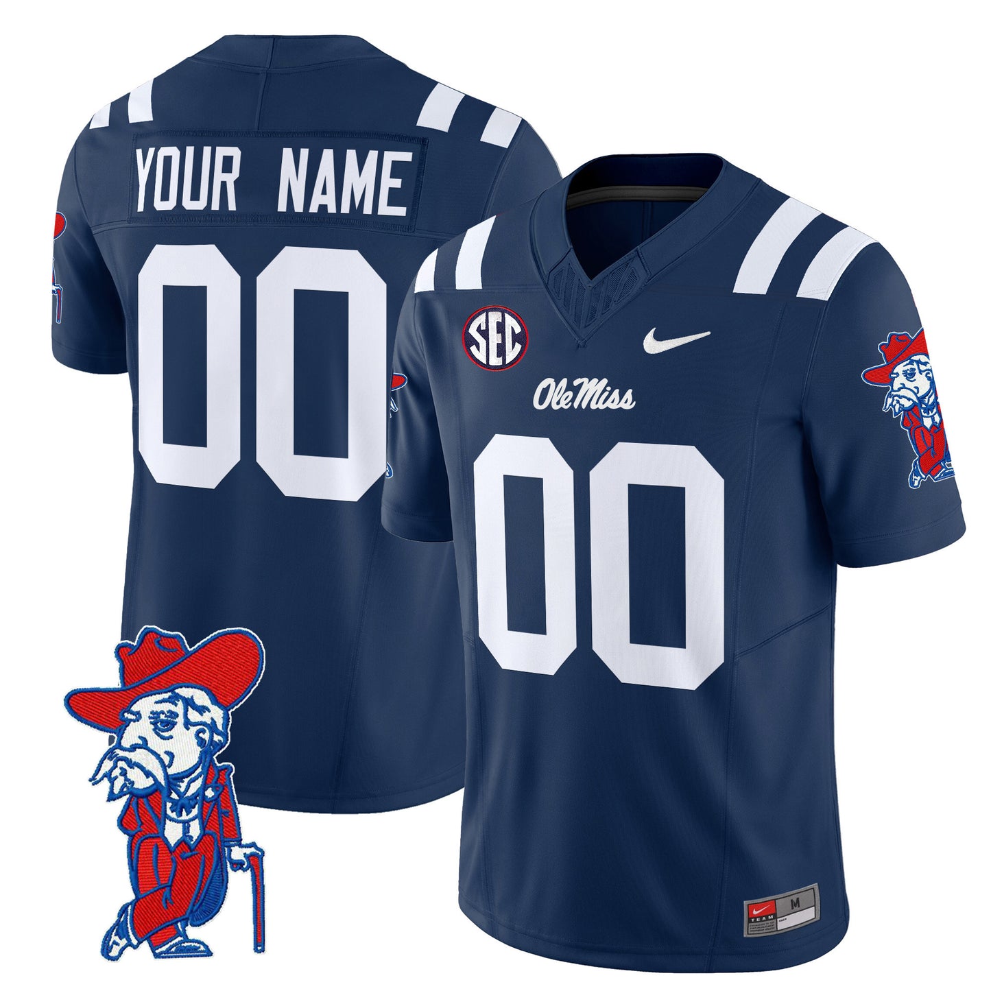 Ole Miss Rebels 2024 Vapor Limited Custom Jersey V2 - All Stitched