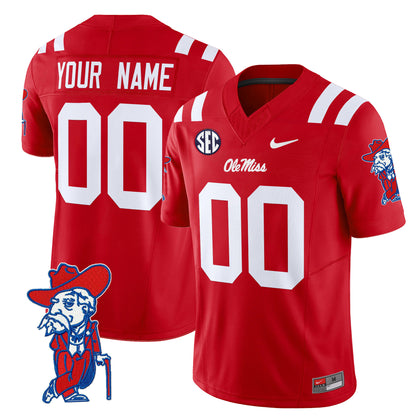 Ole Miss Rebels 2024 Vapor Limited Custom Jersey V2 - All Stitched