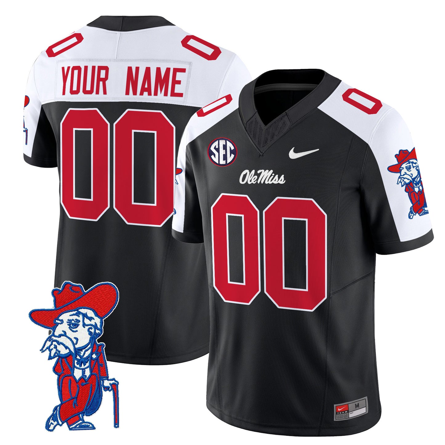 Ole Miss Rebels 2024 Vapor Limited Custom Jersey V2 - All Stitched