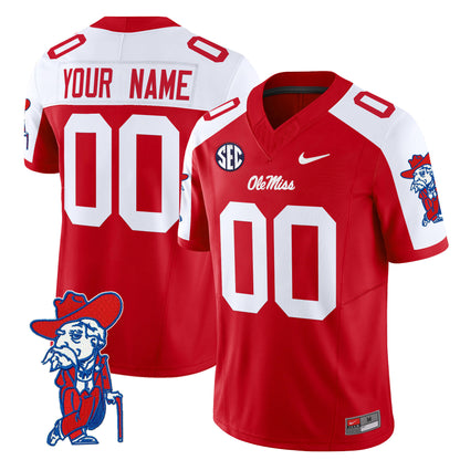 Ole Miss Rebels 2024 Vapor Limited Custom Jersey V2 - All Stitched