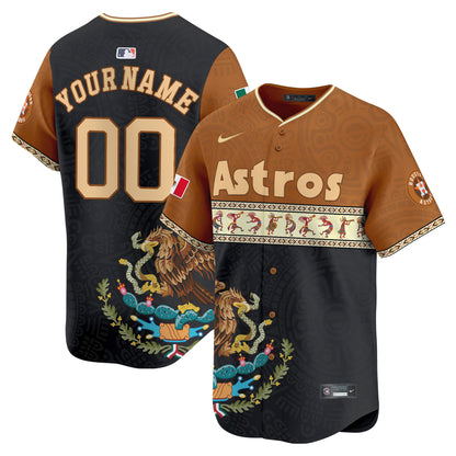 Astros Mexico Aztec Vapor Premier Limited Custom Jersey - Printed