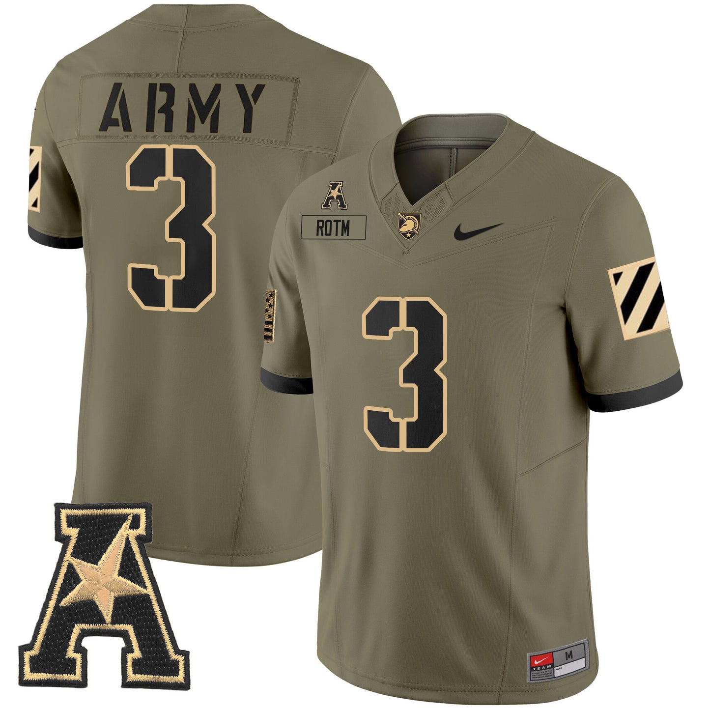 Army Black Knights 2024 Vapor Limited Jersey - AAC Patch - All Stitched