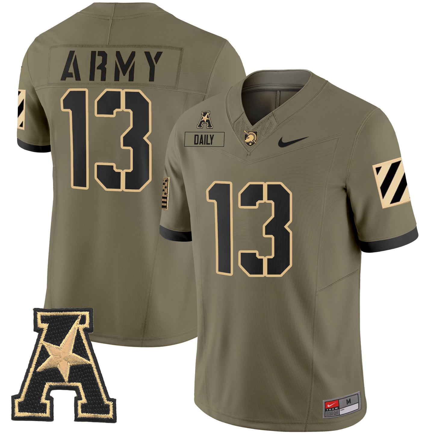 Army Black Knights 2024 Vapor Limited Jersey - AAC Patch - All Stitched