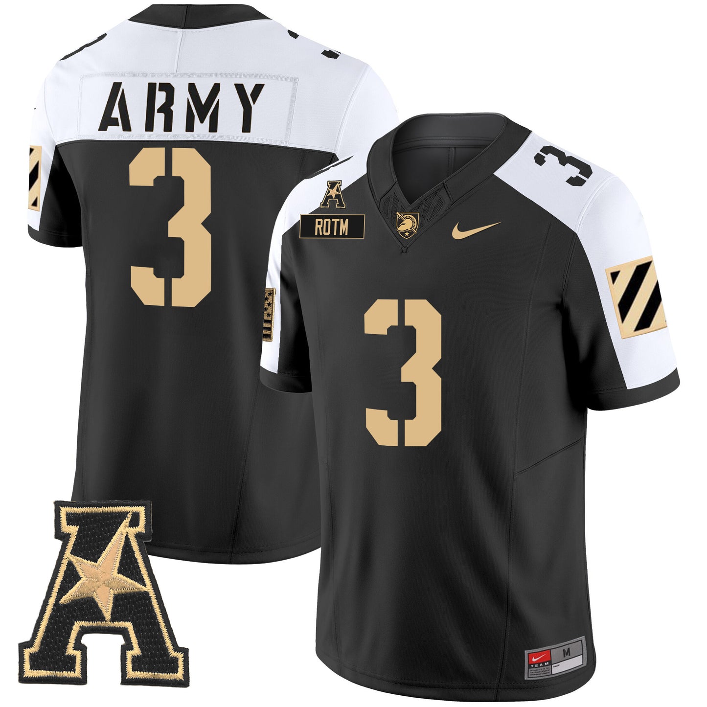 Army Black Knights 2024 Vapor Limited Jersey - AAC Patch - All Stitched