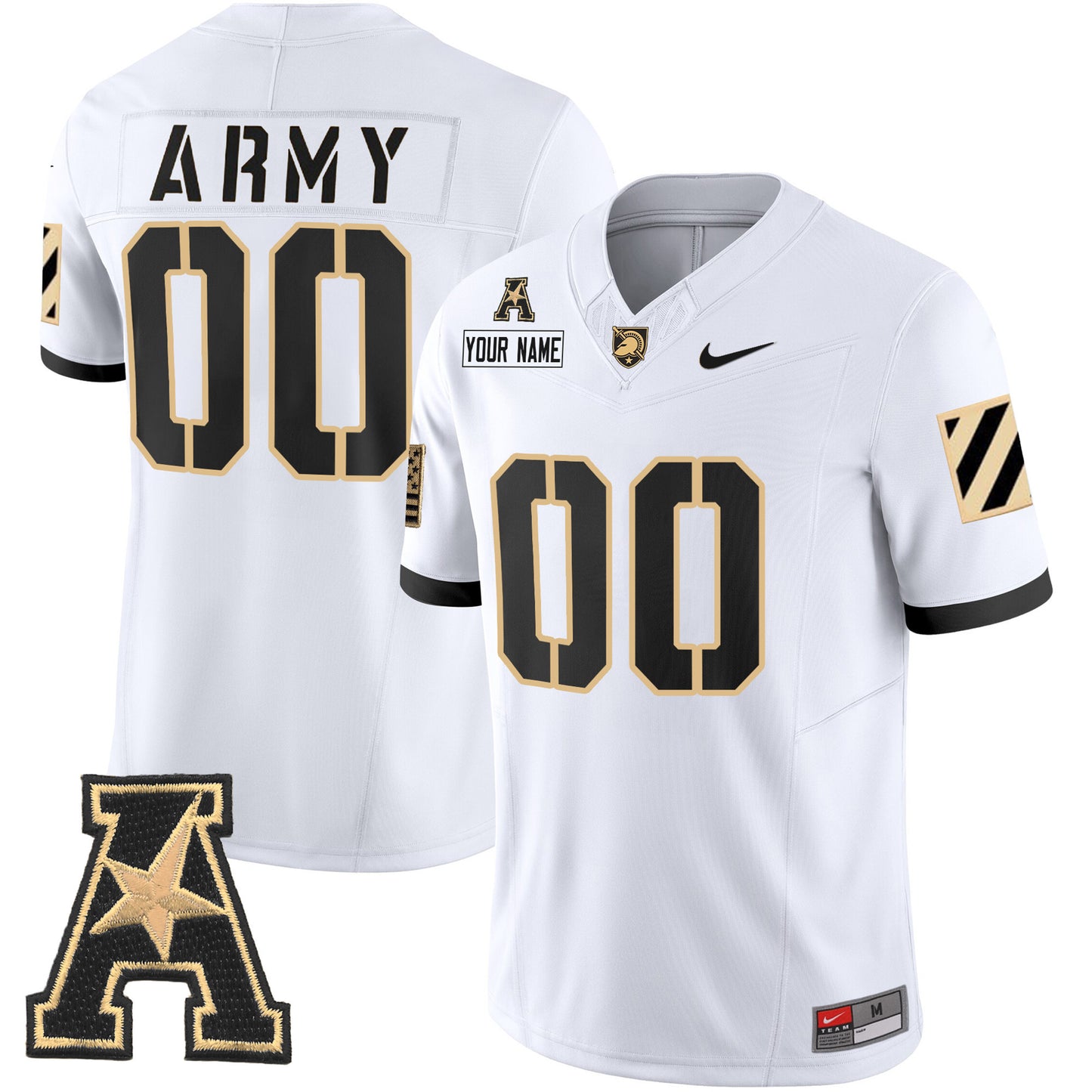 Army Black Knights 2024 Vapor Limited Custom Jersey - AAC Patch - All Stitched