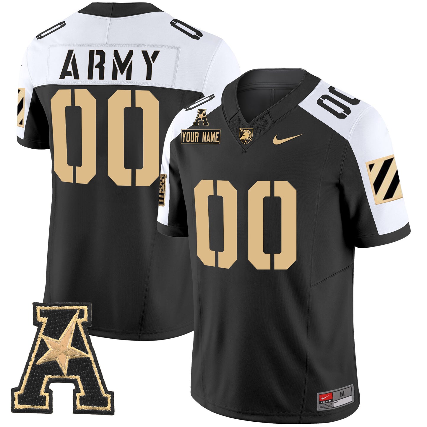 Army Black Knights 2024 Vapor Limited Custom Jersey - AAC Patch - All Stitched