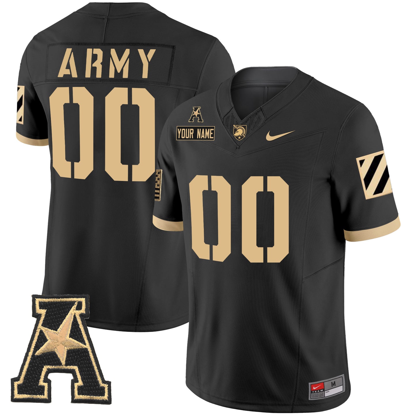 Army Black Knights 2024 Vapor Limited Custom Jersey - AAC Patch - All Stitched