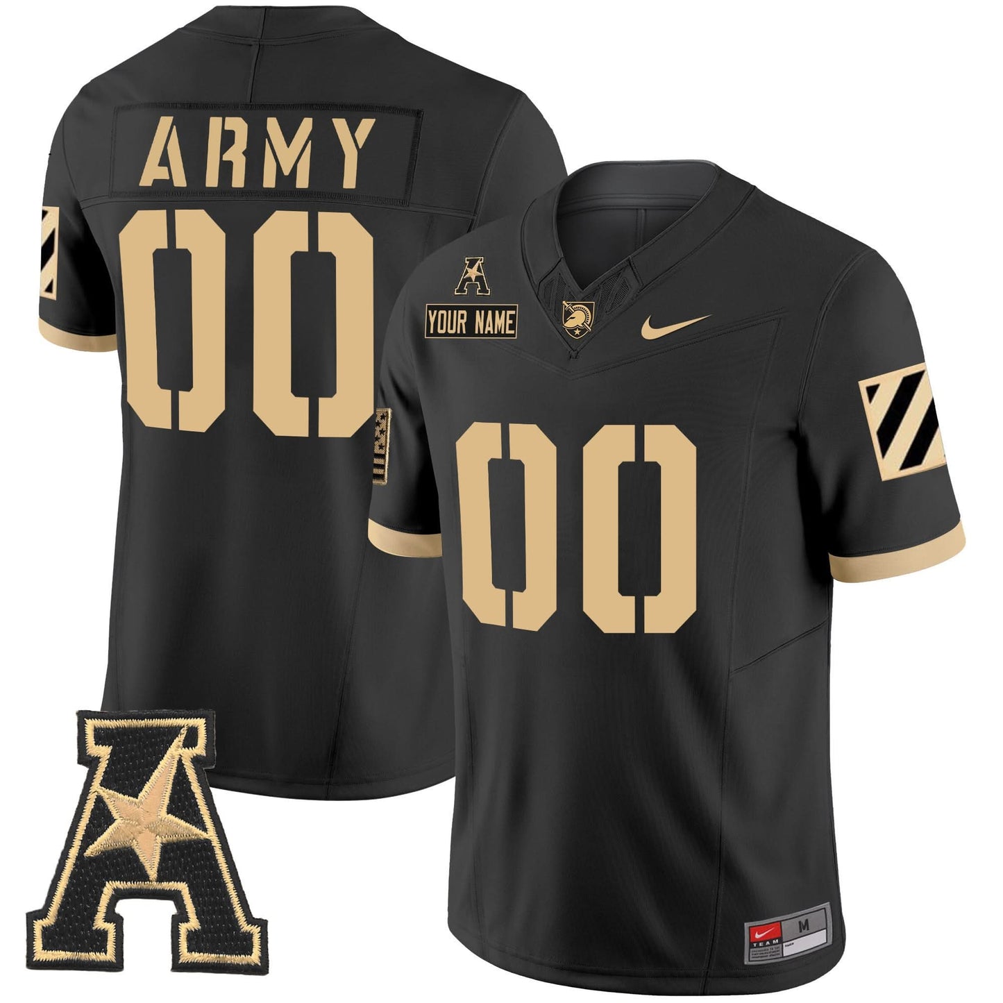 Army Black Knights 2024 Vapor Limited Custom Jersey - AAC Patch - All Stitched