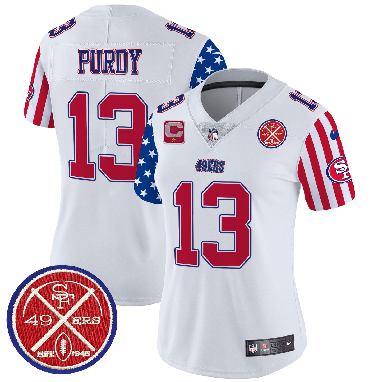 49ers American Style Vapor Limited Jersey - All Stitched