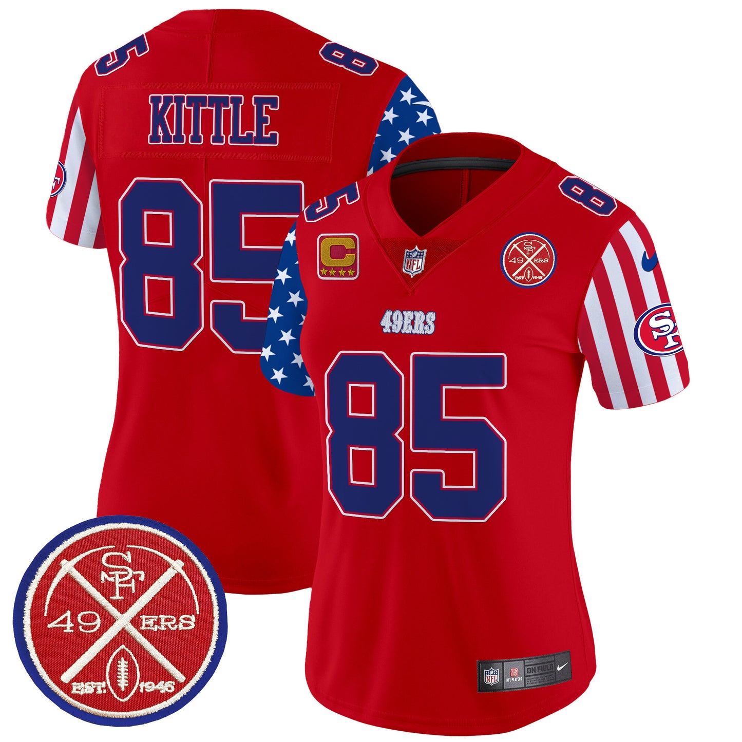 49ers American Style Vapor Limited Jersey - All Stitched