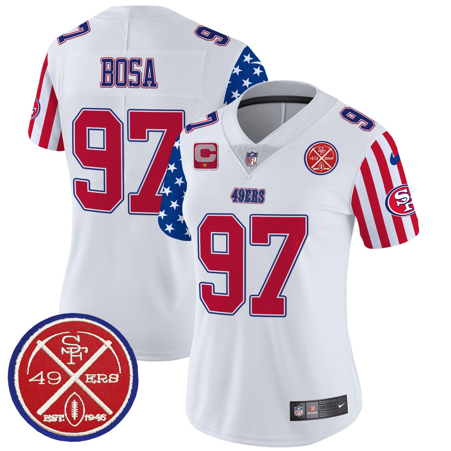 49ers American Style Vapor Limited Jersey - All Stitched