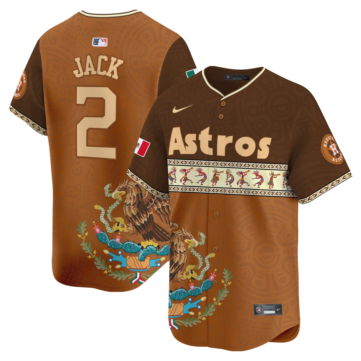 Astros Mexico Aztec Vapor Premier Limited Jersey V2 - Printed