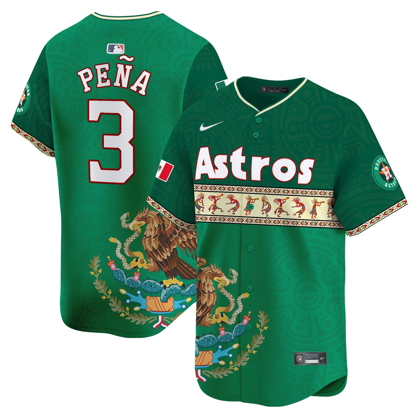 Astros Mexico Aztec Vapor Premier Limited Jersey V2 - Printed