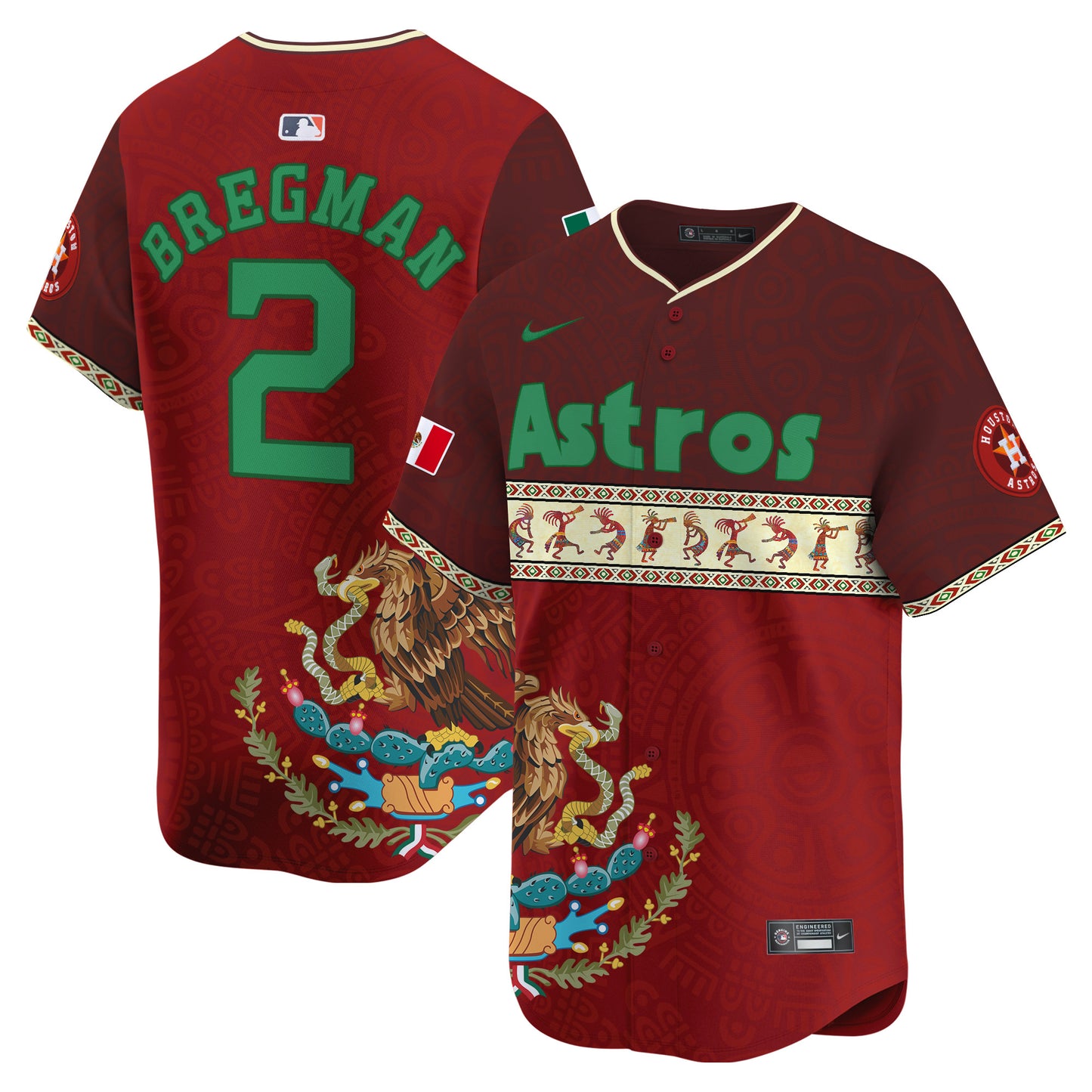 Astros Mexico Aztec Vapor Premier Limited Jersey V2 - Printed