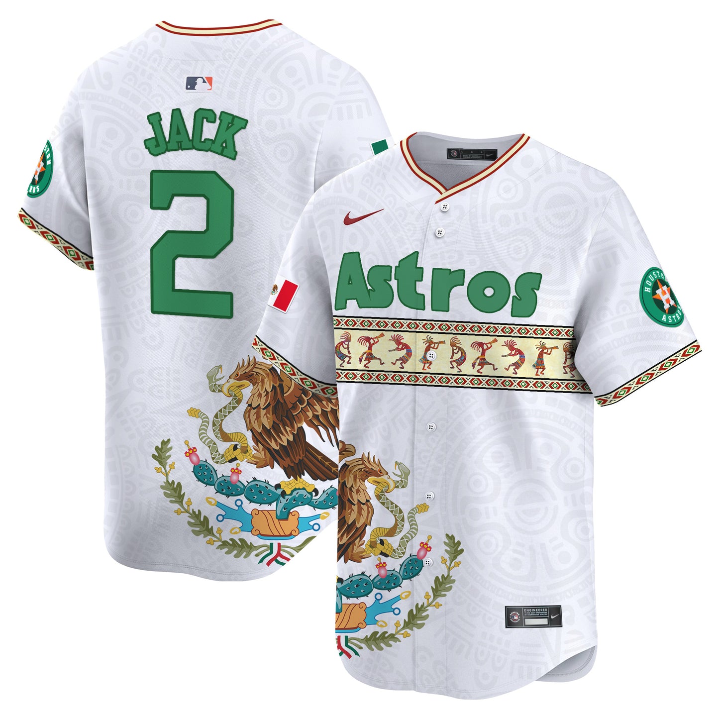 Astros Mexico Aztec Vapor Premier Limited Jersey V2 - Printed