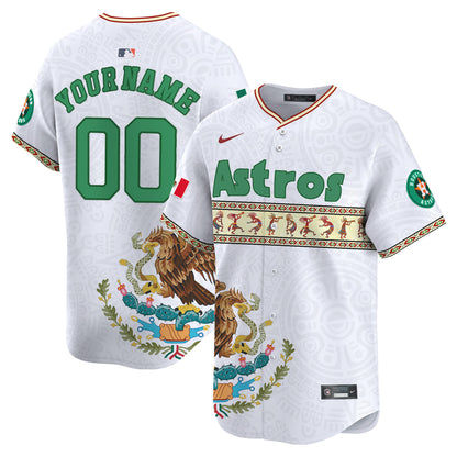 Astros Mexico Aztec Vapor Premier Limited Custom Jersey V2 - Printed