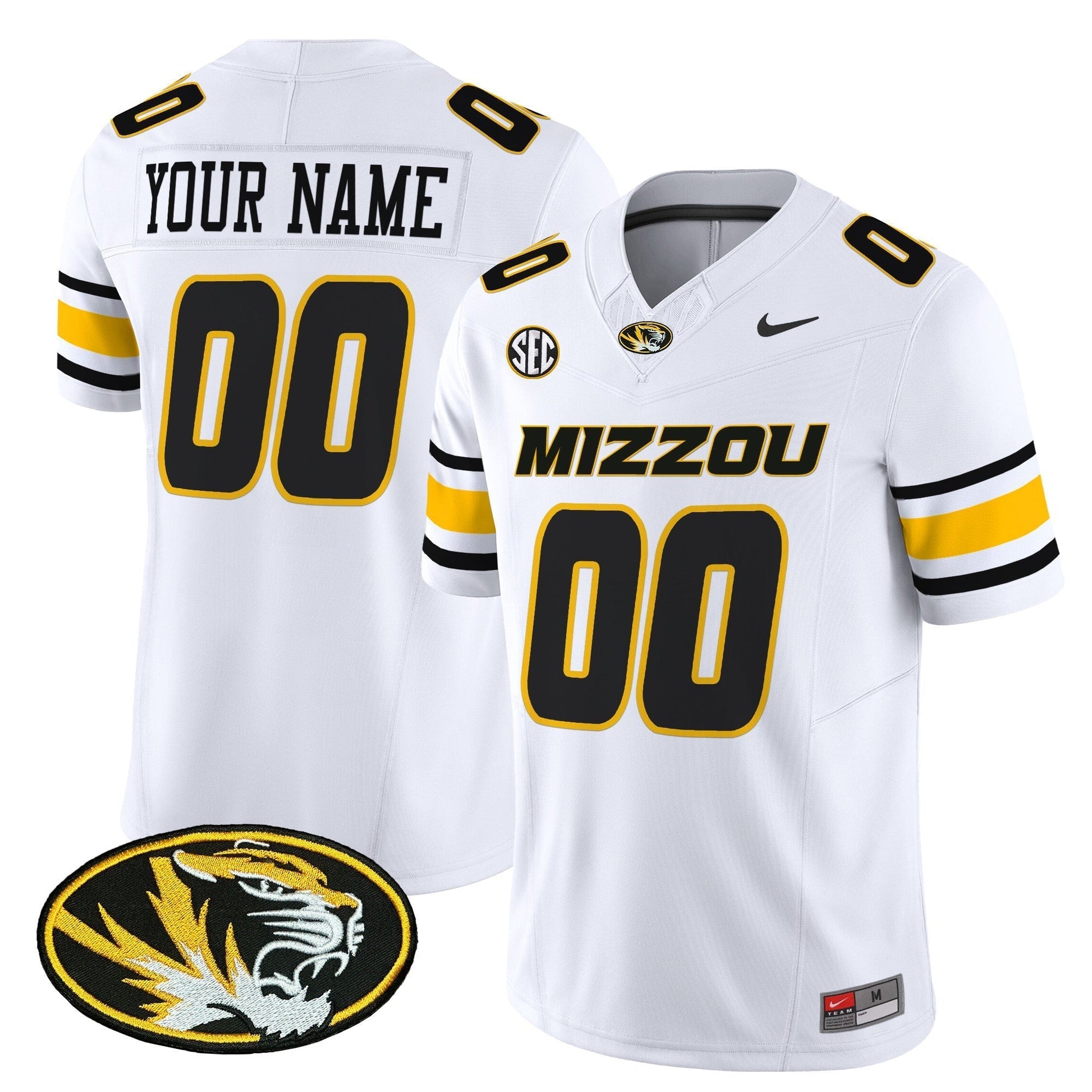 Missouri Tigers 2025 Vapor Limited Custom Jersey - All Stitched