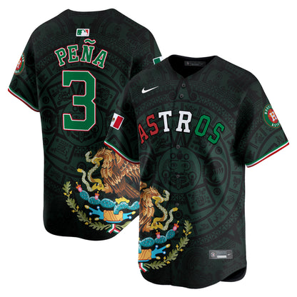 Astros Cactus Mexico Vapor Premier Limited Jersey - Printed