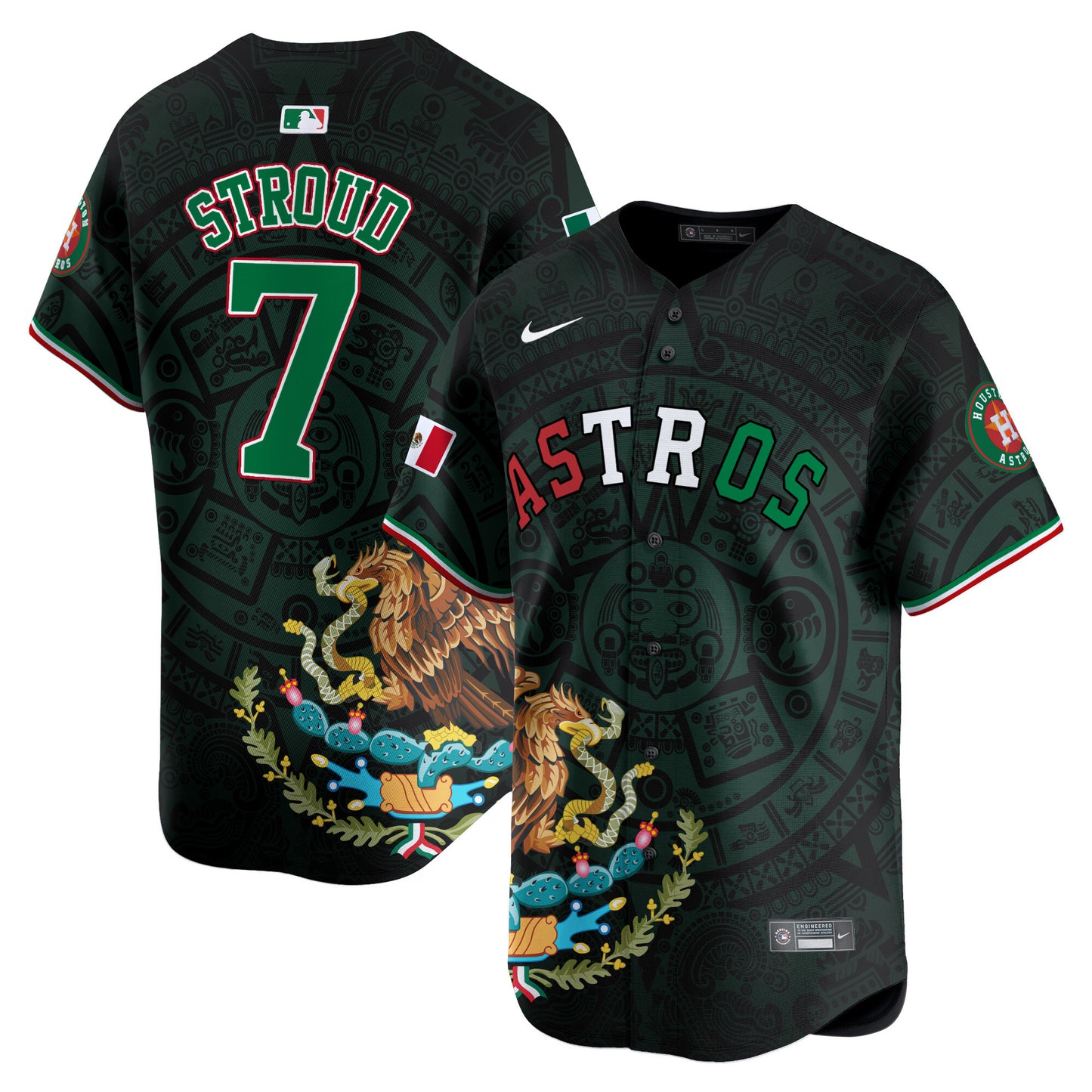 Astros Cactus Mexico Vapor Premier Limited Jersey - Printed