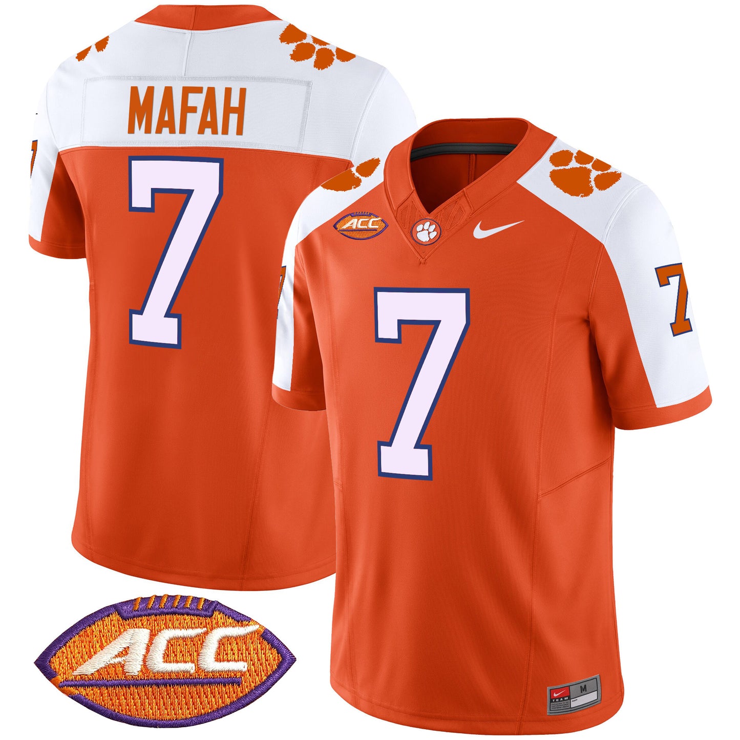 Clemson Tigers Vapor Limited Jersey V2 - All Stitched