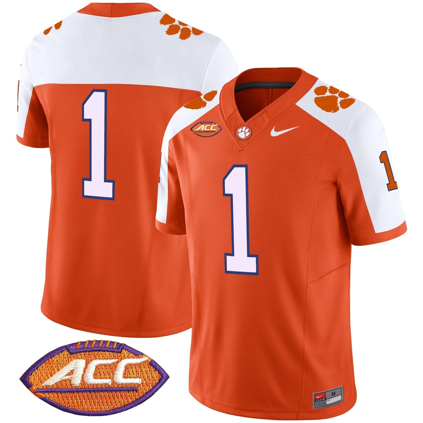 Clemson Tigers Vapor Limited Jersey V2 - All Stitched