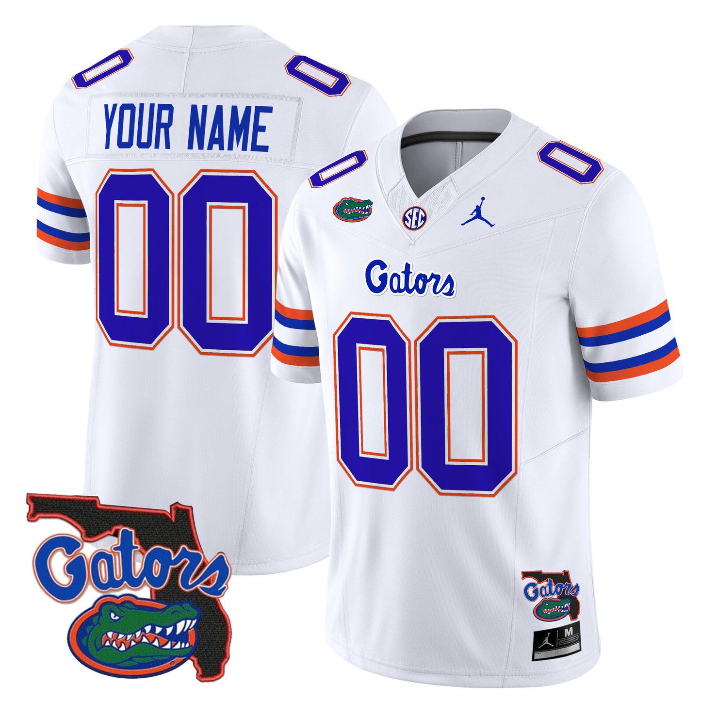 Florida Gators 2024 Florida Patch Vapor Limited Custom Jersey - All Stitched