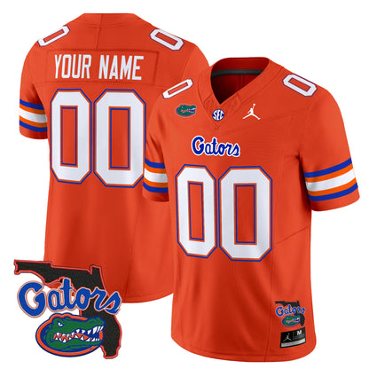 Florida Gators 2024 Florida Patch Vapor Limited Custom Jersey - All Stitched