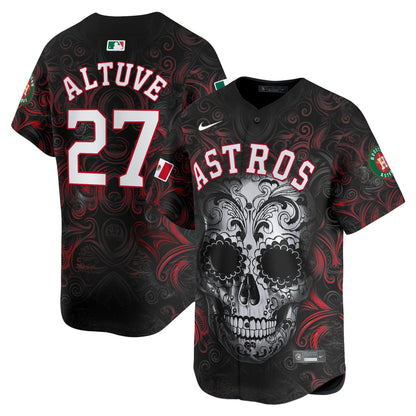 Astros Mexico Dia de los Muertos Vapor Premier Limited Jersey - Printed