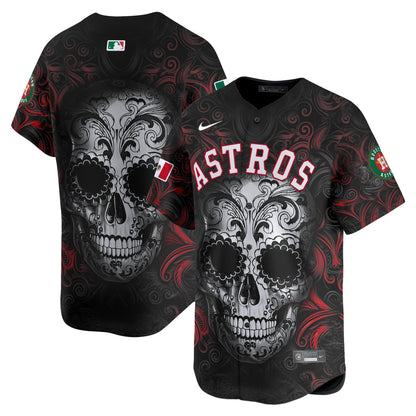 Astros Mexico Dia de los Muertos Vapor Premier Limited Jersey - Printed